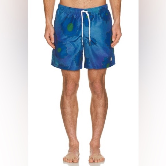 Bather Swim Trunk in Sapphire Bloomscape - Picture 1 of 7